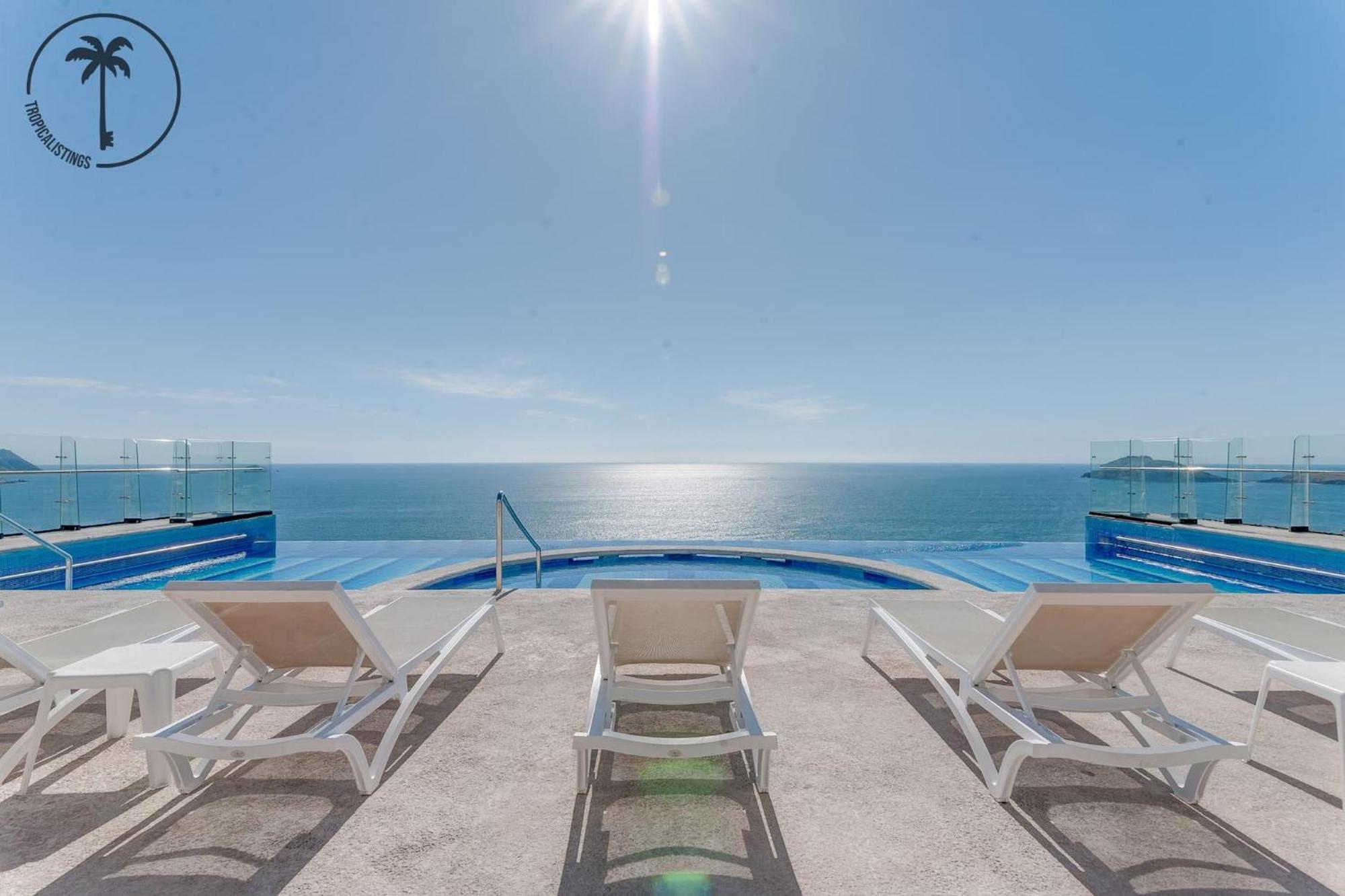 Depto Pavoreal. Hermosa vista al mar y malecón! Mazatlán Exterior foto